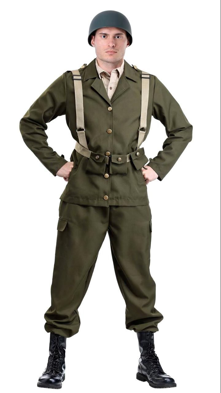 FUN0185AD Ai FUN0185AD Mens Deluxe WW2 Soldier
